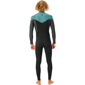 2023 Rip Curl Mens Dawn Patrol Performance 4/3mm Chest Zip Wetsuit WSM9WM - Muted Green